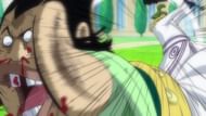 Mjosgard strikes Charlos (Image via Toei Animation)